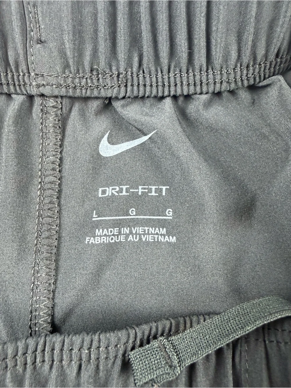 Nike Dri-FIT Youth Large Gray Athletic Jogger Pants Unisex